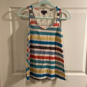 Love Scene Striped Tank Size Large